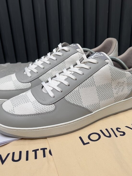 Louis Vuitton Other - Louis Vuitton Rivoli Damier Sneakers Gray Leather 10 LV 11 US 44 EUR